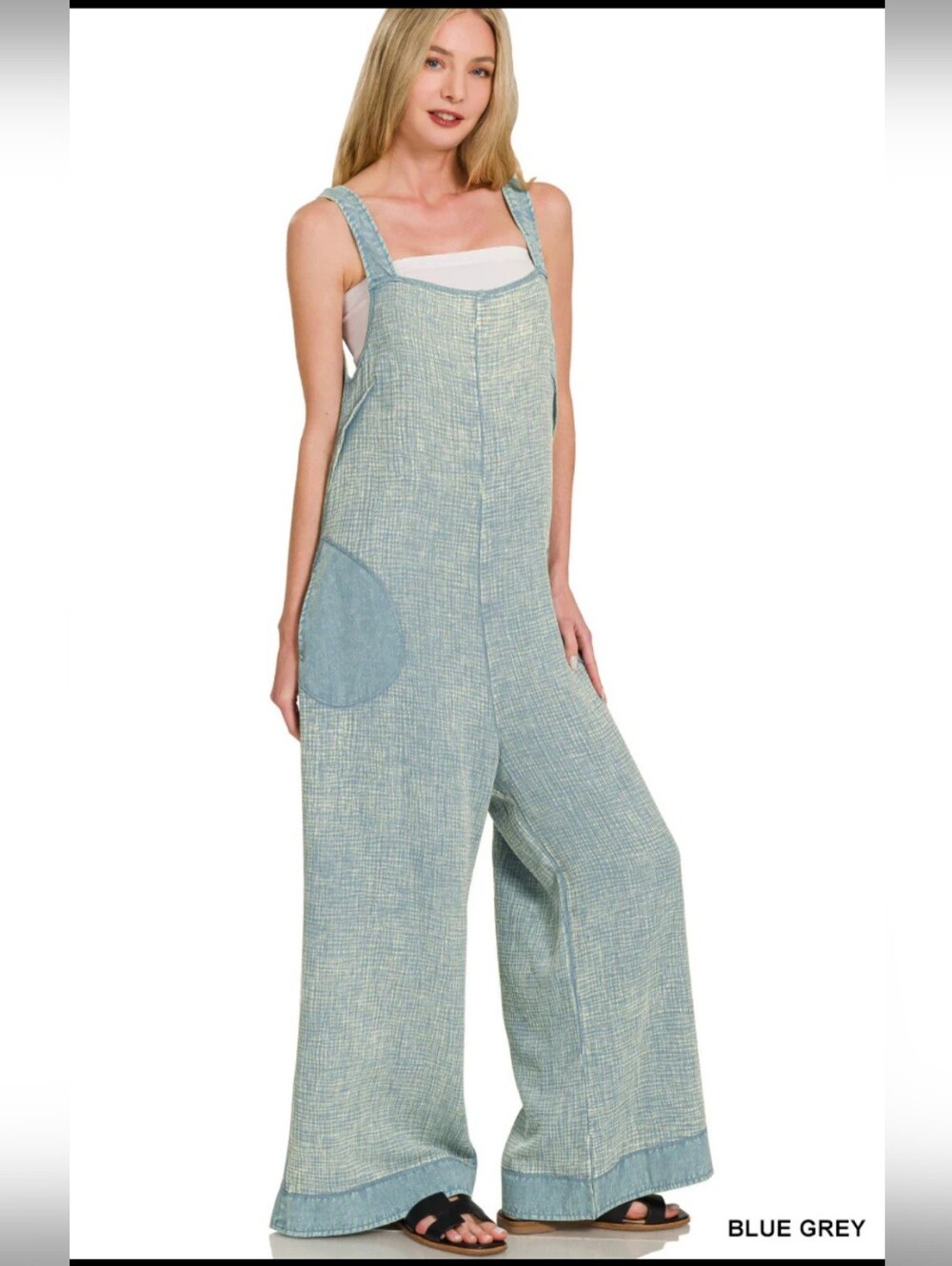 Zenana Double Gauze Jumpsuit